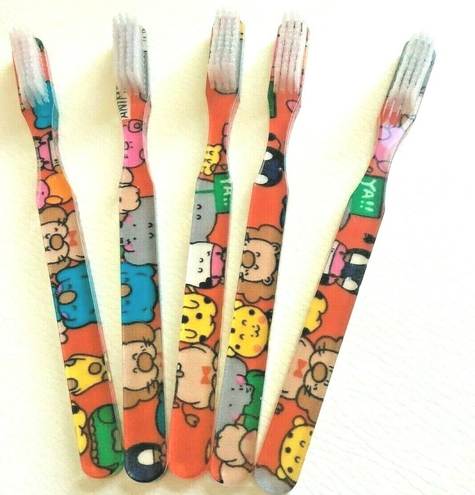 5-PACK FUN Vintage NEW Designer Toothbrush By Alan Stuart New York