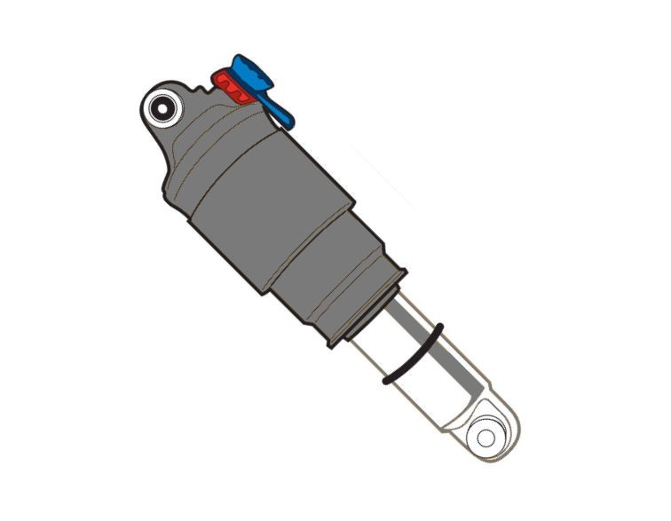 FOX Float DPX2 2021 Performance Rear Shock Suspension Sticker Decal Blue