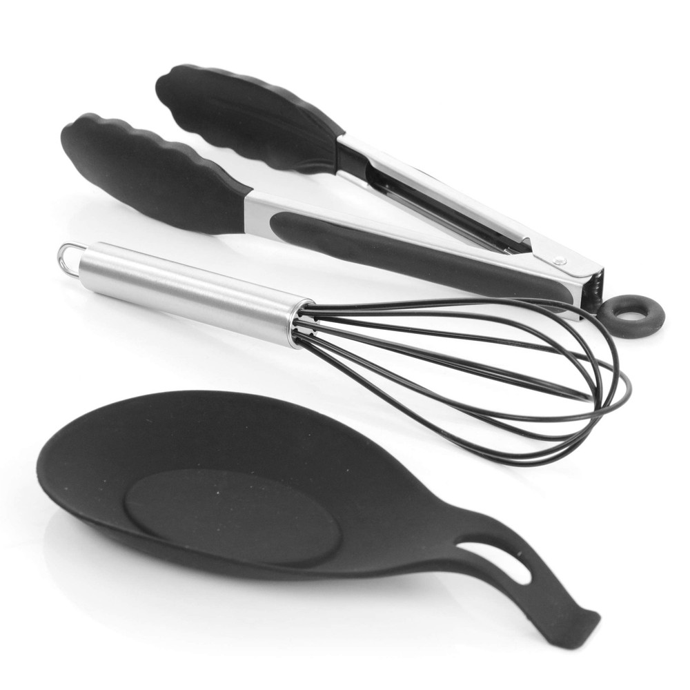 Tool Cookware Utensil Set, 12 Piece, Black