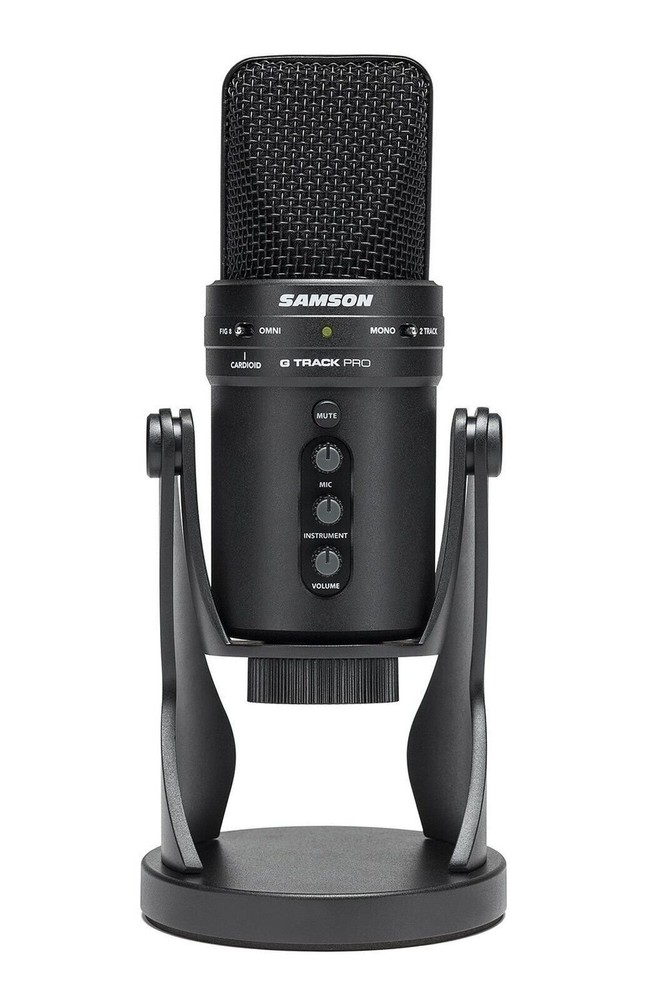Samson G-Track Pro Professional USB Condenser Microphone with Audio.. -OPEN BOX