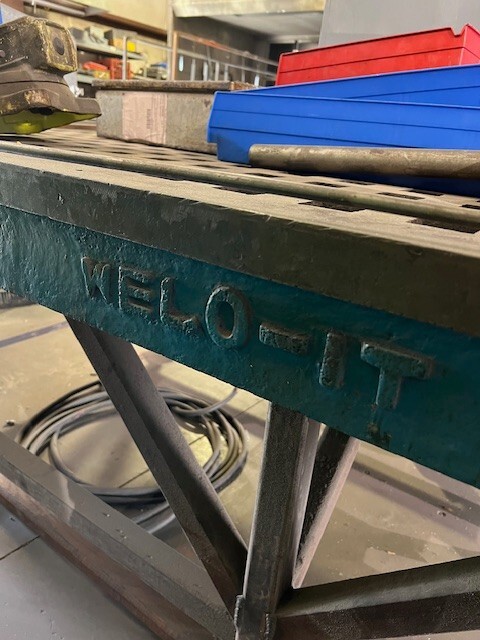 welding table, 5' x 8'
