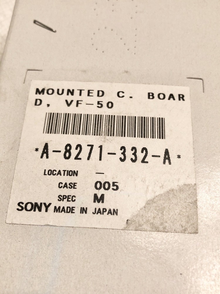 SONY A-8271-332-A Mounted C. BOARD VF-50