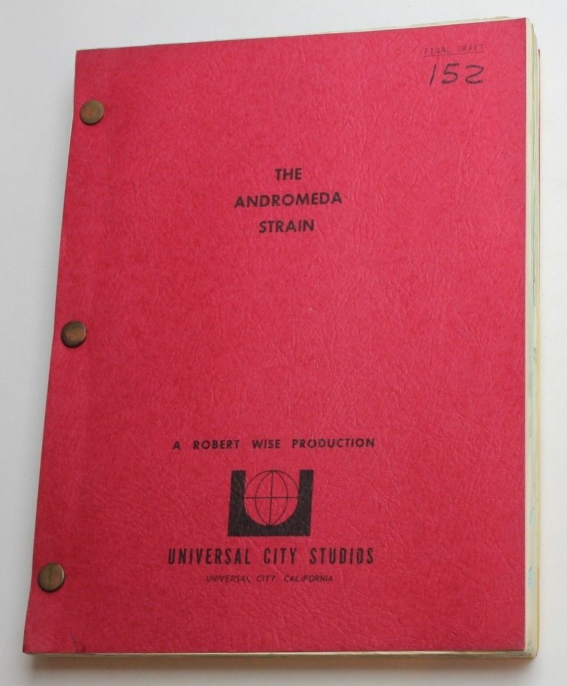 THE ANDROMEDA STRAIN / Nelson Gidding 1979 Original Movie Script Screenplay
