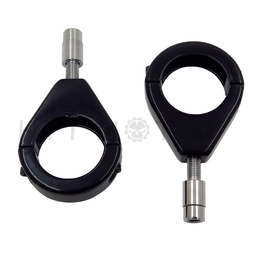 41mm Fork Turn Signal Indicator Light Relocation Bracket Clamps Mount for Harley