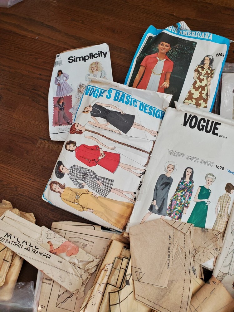 Huge Lot Partial Patterns Envelopes Cut Uncut Scrapbooking Ephemera Junk Journal