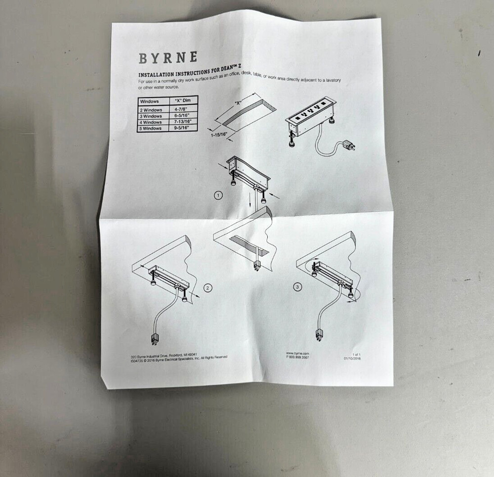 Byrne Dean In-Surface Power Supply