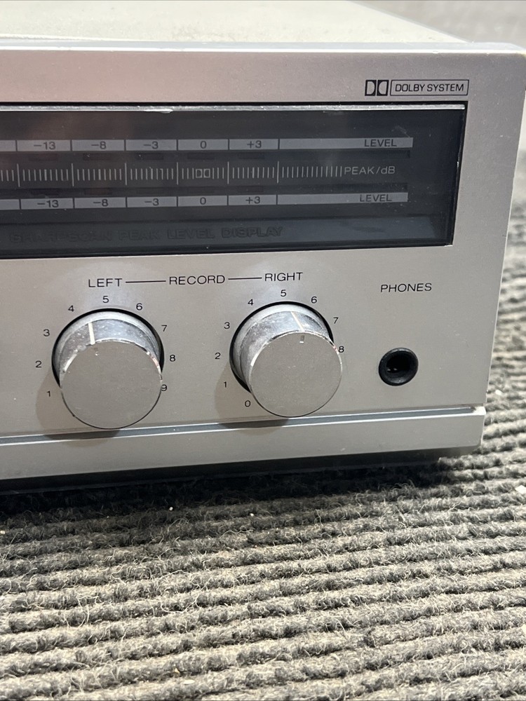 Used Sharp RT-100 Stereo Cassette Deck Dolby System - Powers On