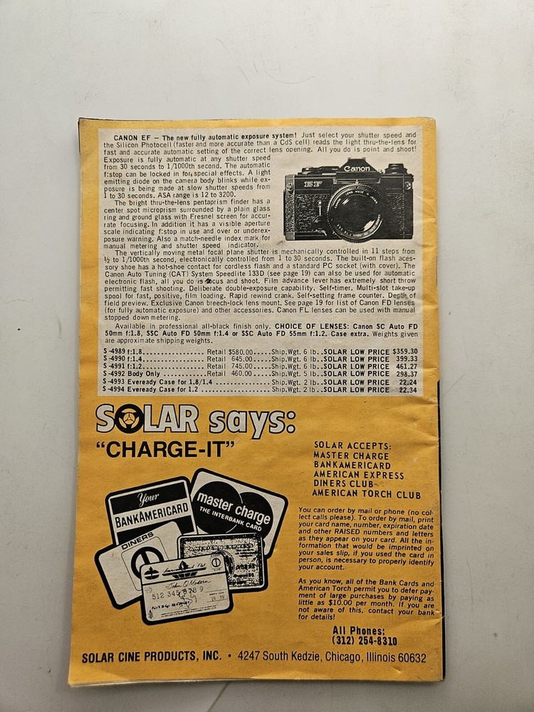 Solar Cine Catalog 1975