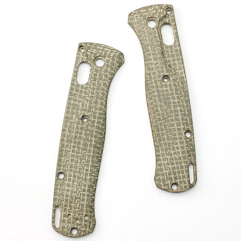 Replacement Micarta Scales – Canvas Black, Fits Benchmade Bugout 535, EDC Mod