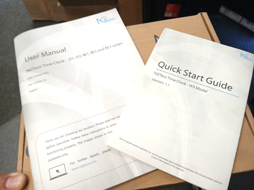 NGTECO W2 Time Clock
