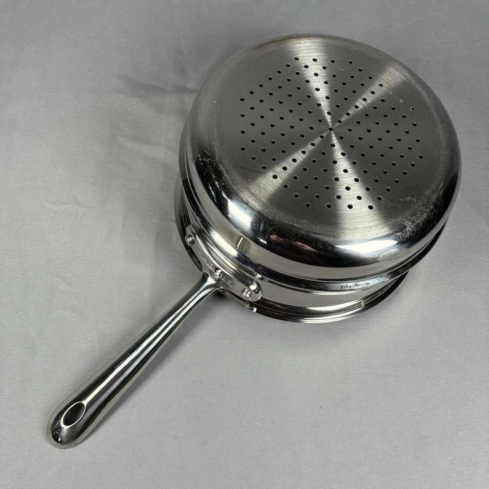 All-Clad 8” Stainless Steel Steamer Strainer Insert No Lid 3 Quart