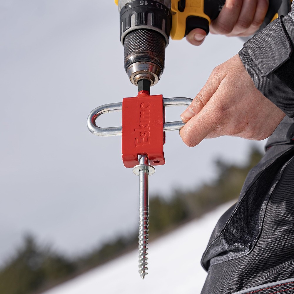 Eskimo 43416 Ice Anchor Install Adapter for Shelters - Power Drill Compatible Re