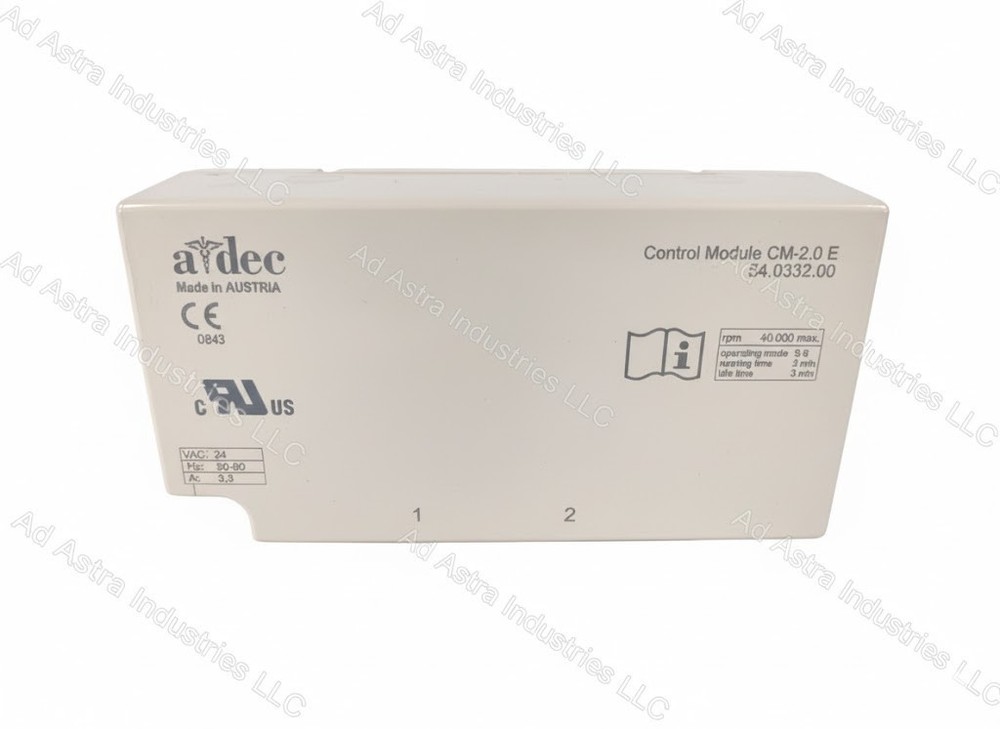 Adec W&H CM-2.0 E Handpiece Control Module 54.0332.00 Tested!