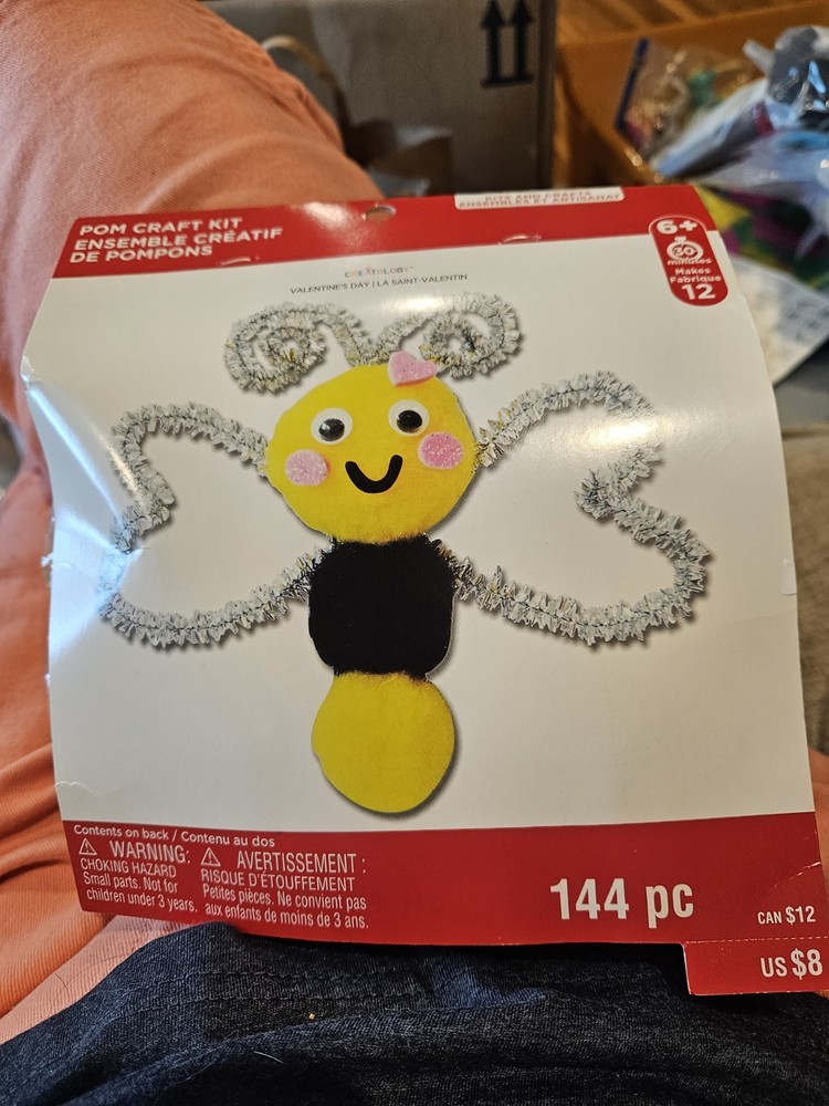 New Pom Pom Craft Kit Bee Makes 12