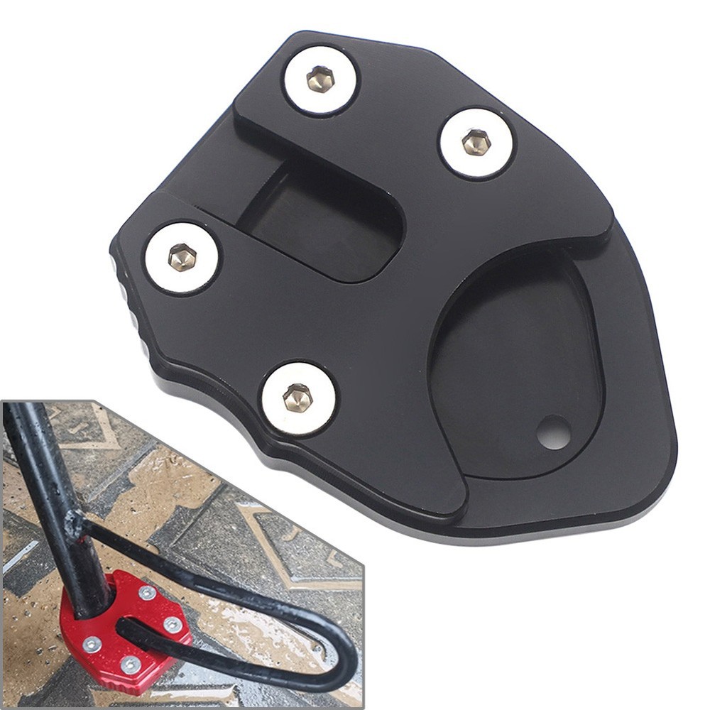 For SYM MAXSYM TL500 Black Kickstand Foot Side Stand Extension Support Plate