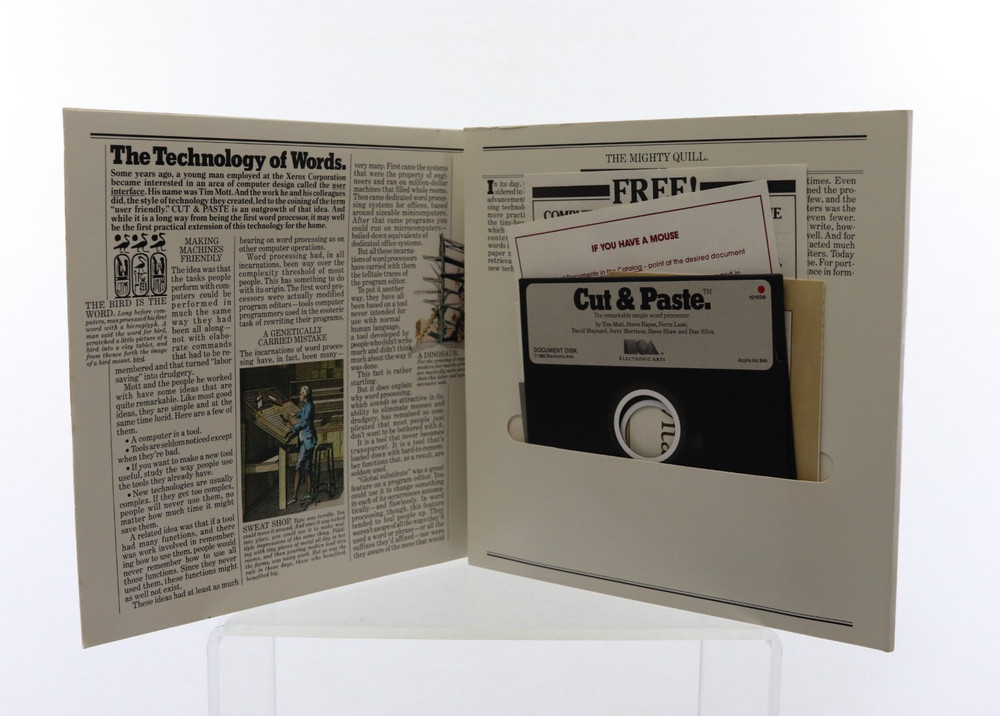 Cut & Paste Apple II Electronic Arts 1983