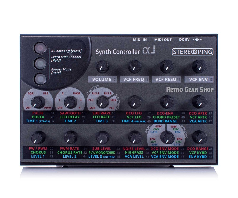 Stereoping CE-1 Alpha J Midi Controller for Roland Alpha Juno 1/2/MKS-50 Synth
