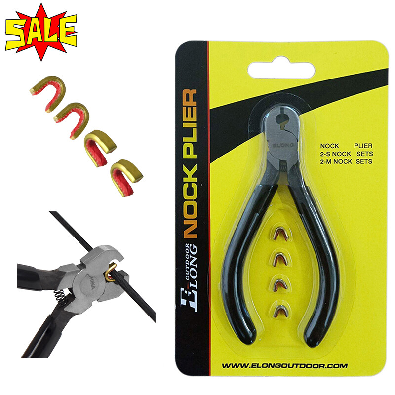 String Nock Pliers Set D-Loop + 4 String nocking Points Archery Compound Bow US