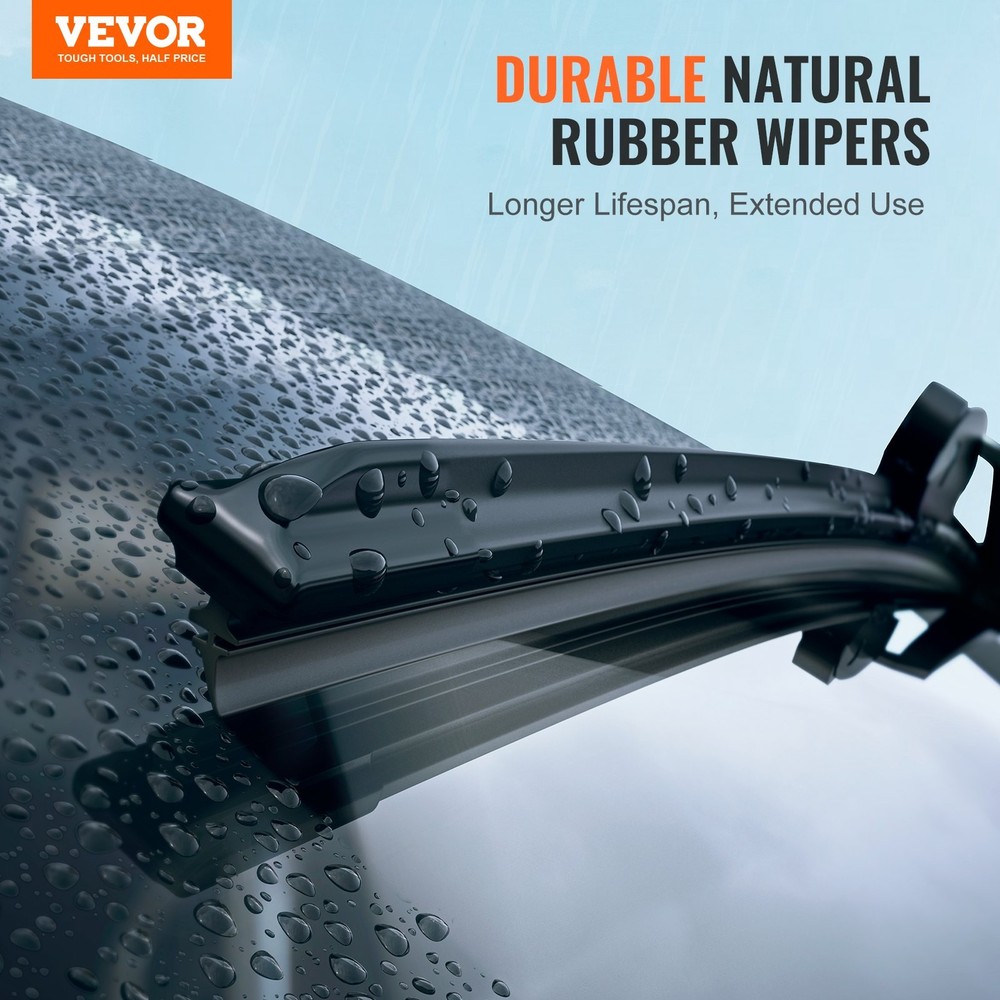 17" Rubber Wiper Blades 43 cm Universal Replacement Wind Shield Wiper Low
