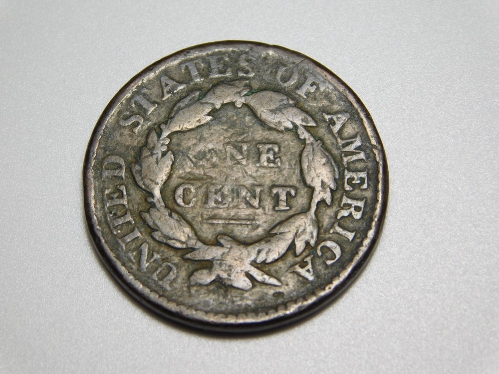 OLD US COPPER COINS 1819 CORONET HEAD LARGE CENT