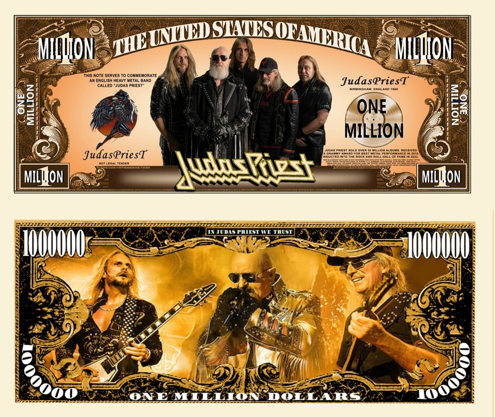 OUR JUDAS PRIEST NOVELTY NOTE  (25 Bills)