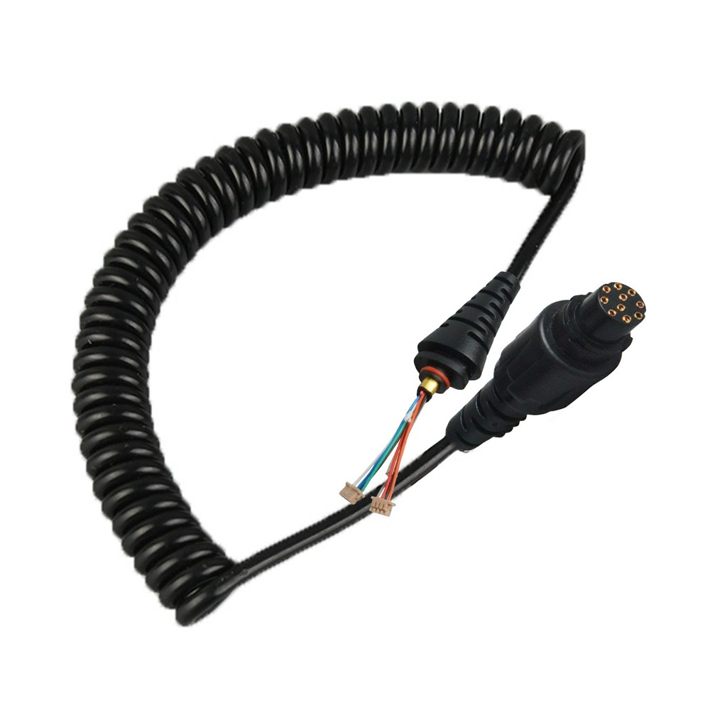 9ft/2.85m Stretchable Speaker Microphone Spring Cable Line for Hytera SM25A1 d