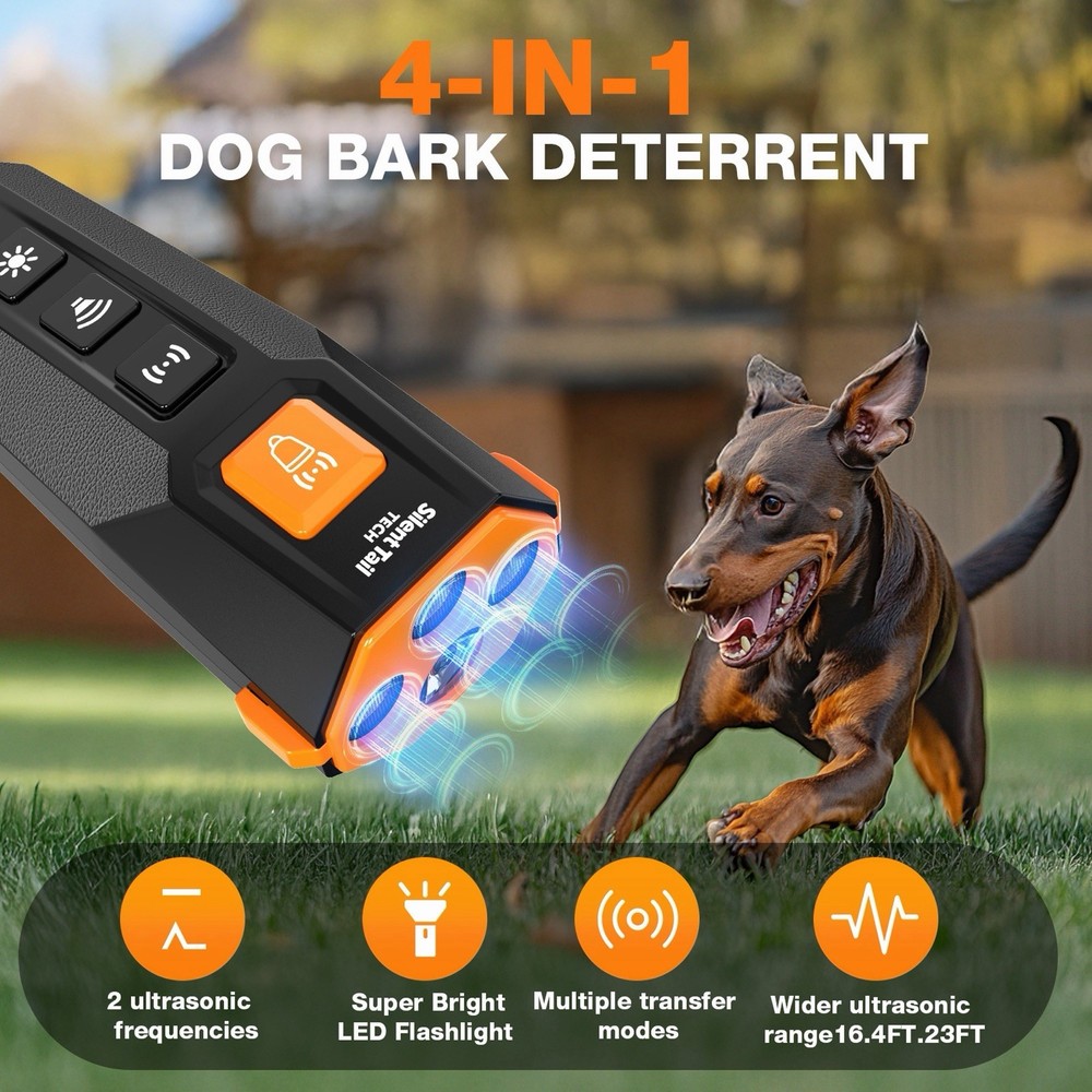 Anti Bark Device for Dogs - Dual Ultrasonic Frequency - 4 Training Modes