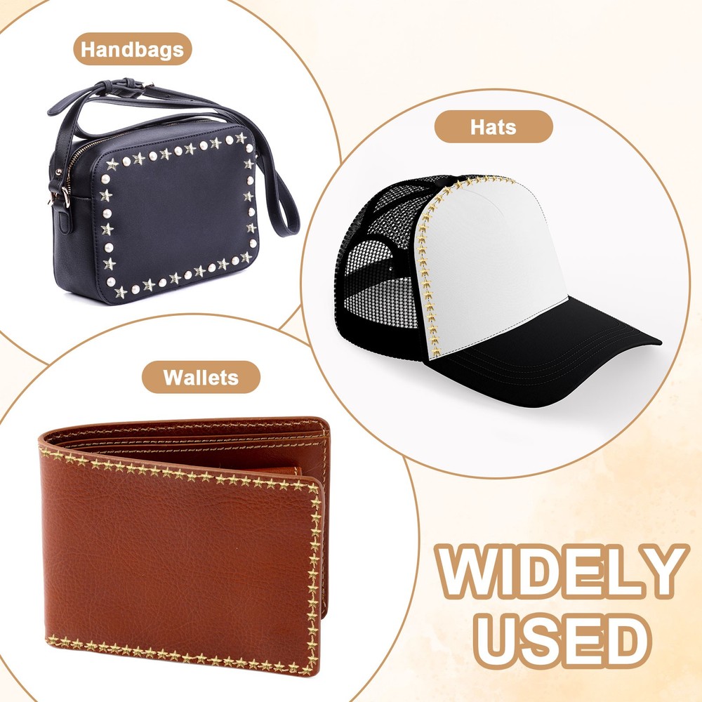 10mm studs 200pcs square claws dark silver