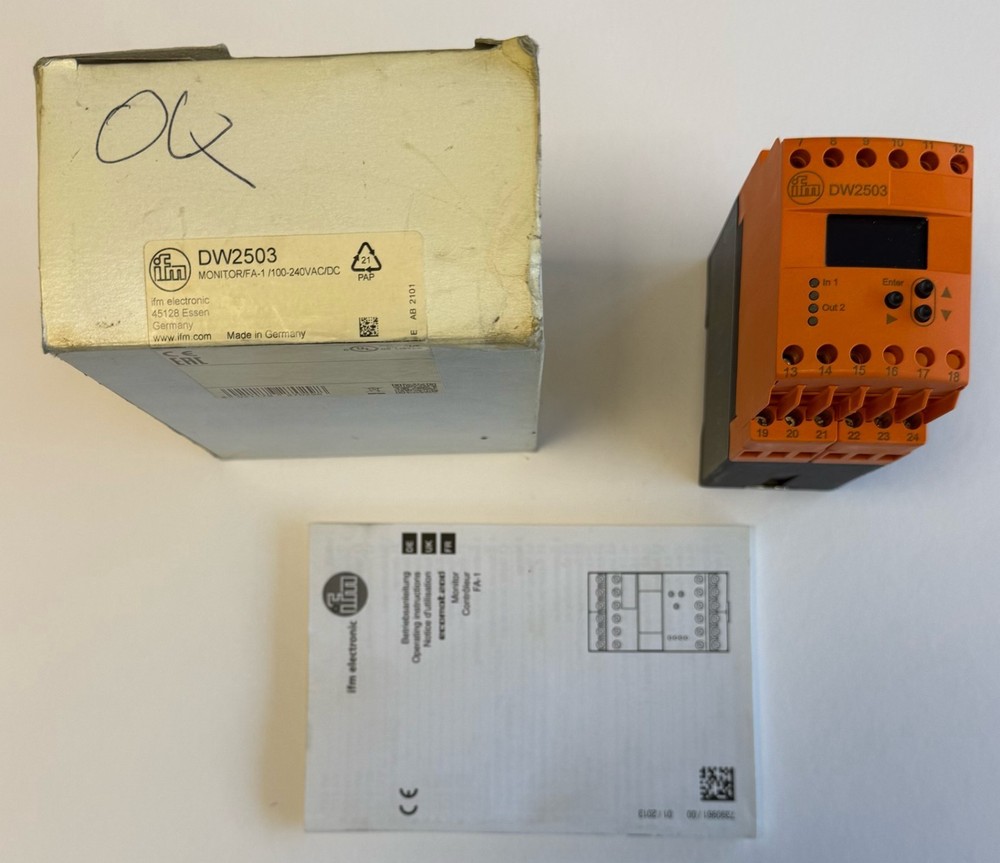 IFM Electronic Programmable Frequency-Current Converter / DW2503 / BNIB