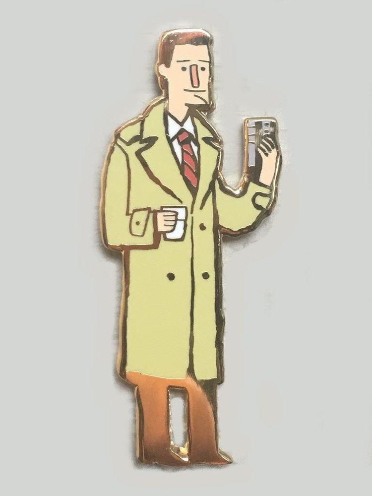 AGENT COOP ENAMEL PIN BY SCOTT CAMPBELL