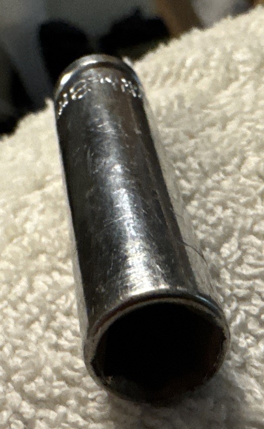 8 mm chrome vanadium deep 6 pt 1/4” dr socket,VTG tool,