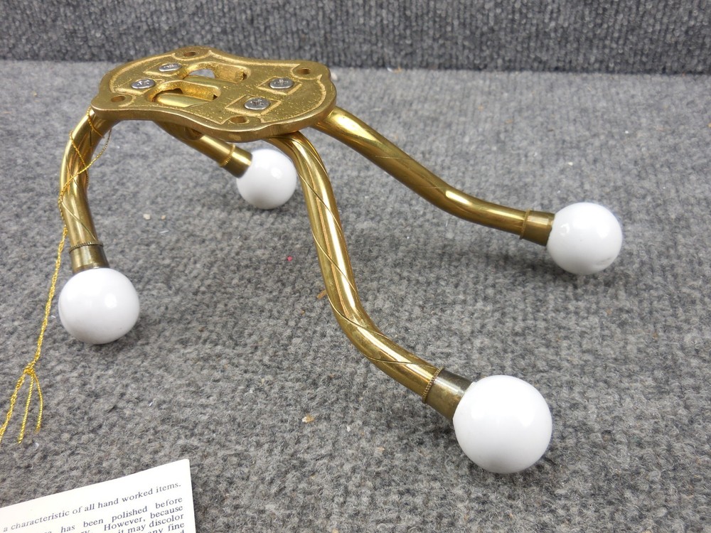 Vintage Solid Brass Montgomery Ward Coat Hook Hanger