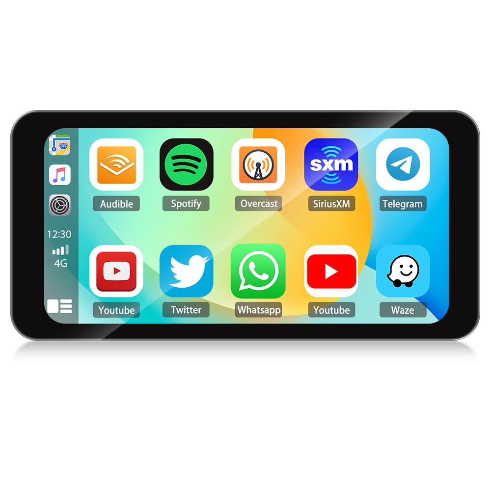 Wireless Motorcycle CarPlay Android Auto 6.3" Touch Screen GPS Navigation