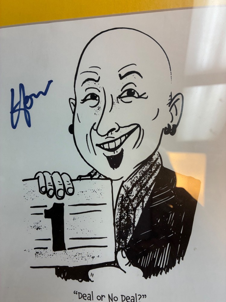 Howie Mandel Autographed Caricuture Steven Simon JSA Authenticated Framed