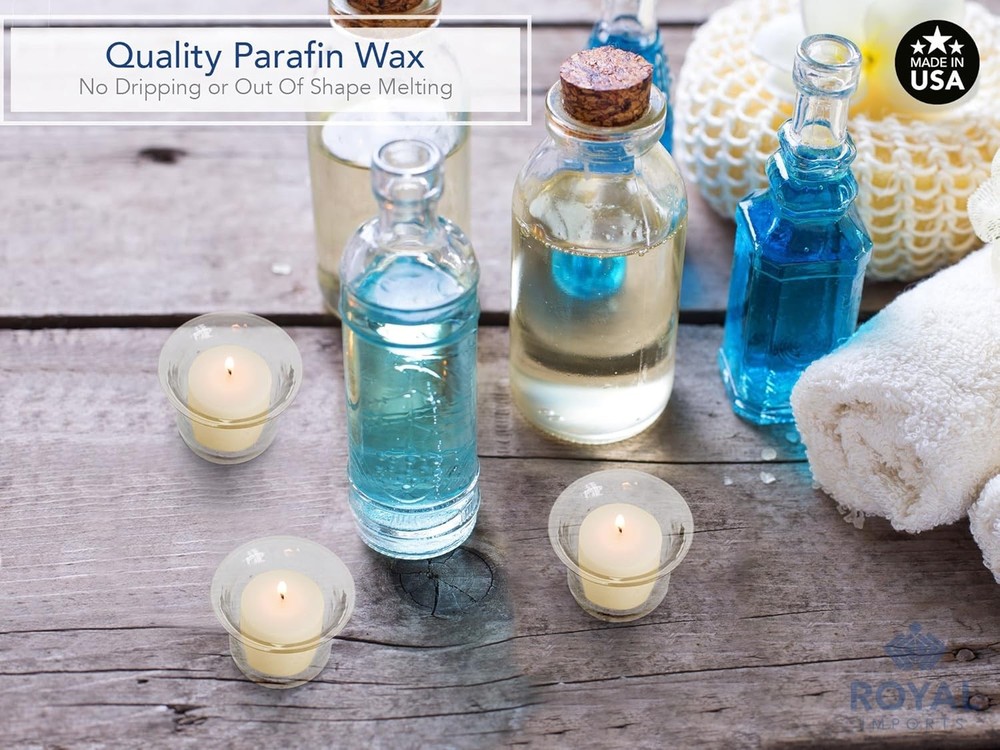 Prayer Candles, Unscented White Wax, 72-Pack