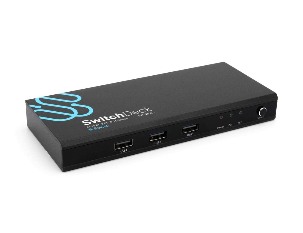 SwitchDeck 4K HDMI KVM Switch by , Switch Easily Between PCs/Macs/Gaming Cons...