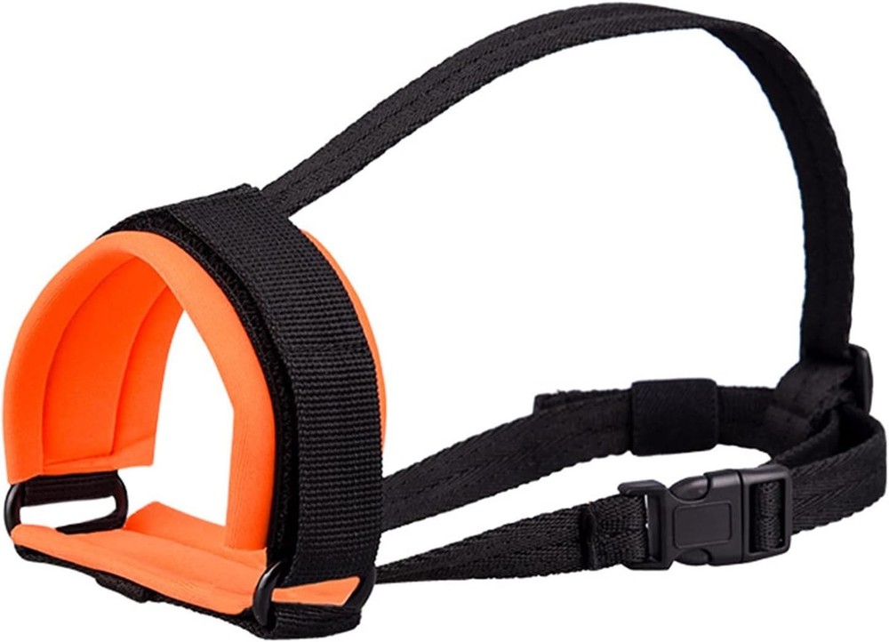 Adjustable Dog Muzzle Mouth Guard for Medium Large Breeds Prevents Biting Chewin