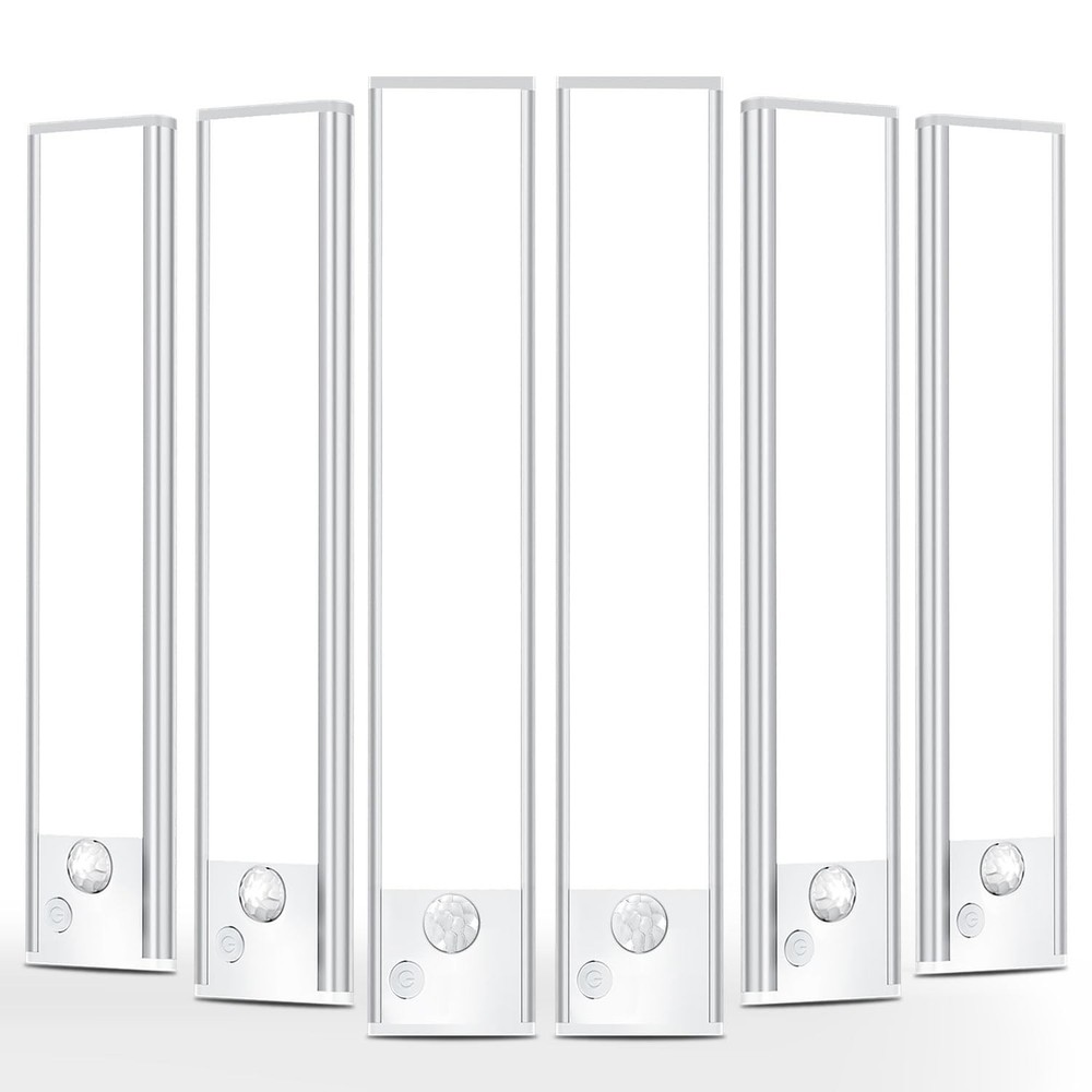 Under Cabinet Motion Sensor Lighting: 8 Inch Dimmable Rechargeable Lights Ind...