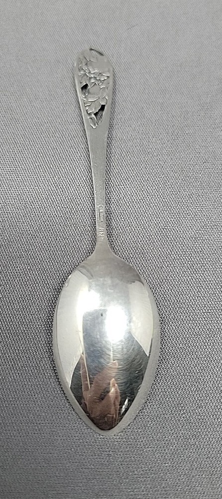 Miami, Florida Souvenir Spoon, Sterling Silver, 4", with Oranges On handle