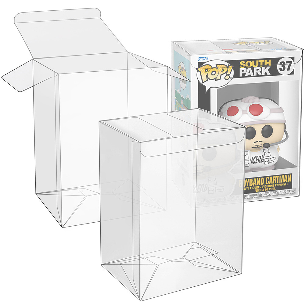 10x Pop Protector Case for 4'' Funko Pop Figures Plastic Display Box Locking Tab