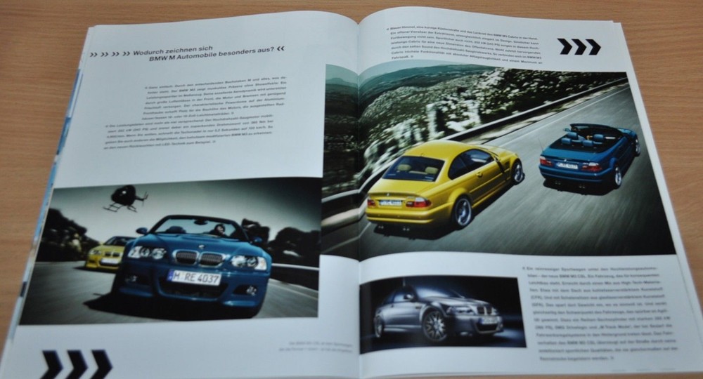 2003 BMW Model Range Brochure Prospekt ENG Edition