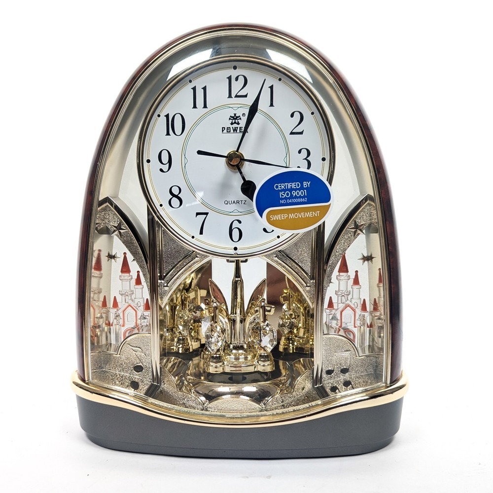 Silent Table Clock Swivel Pendulum Desktop Clock