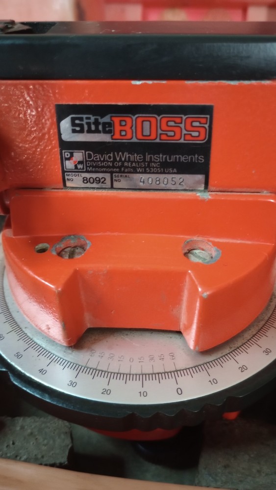 David White Site Boss Laser Level 8092 USA with Case