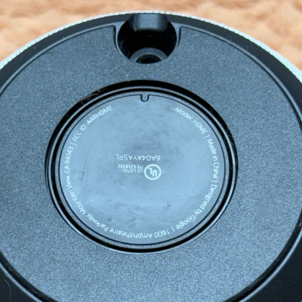 Google Home Smart Assistant - White Slate NO CHARGER