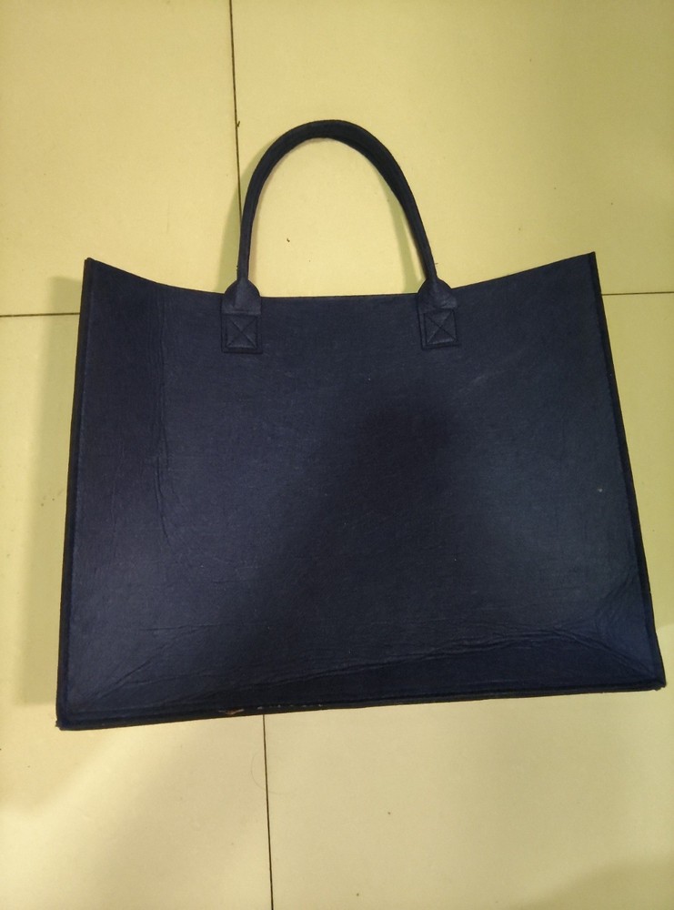 Pre-owned Navy Blue Canvas Tote Bag