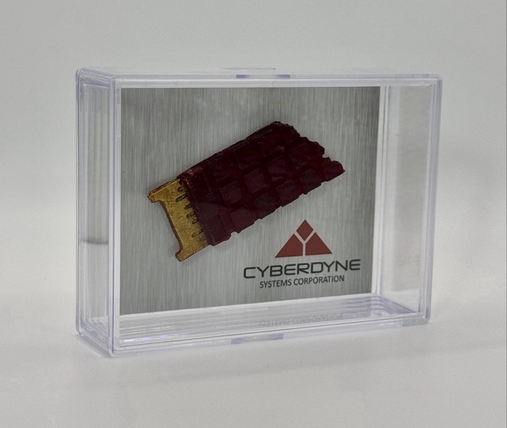 T2 T-800 CPU Chip Replica Display - Terminator - Damaged Version