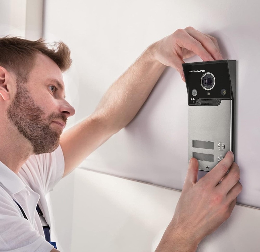 New Wired Video Intercom System, 7" Ring Video Doorbell, See Description Below
