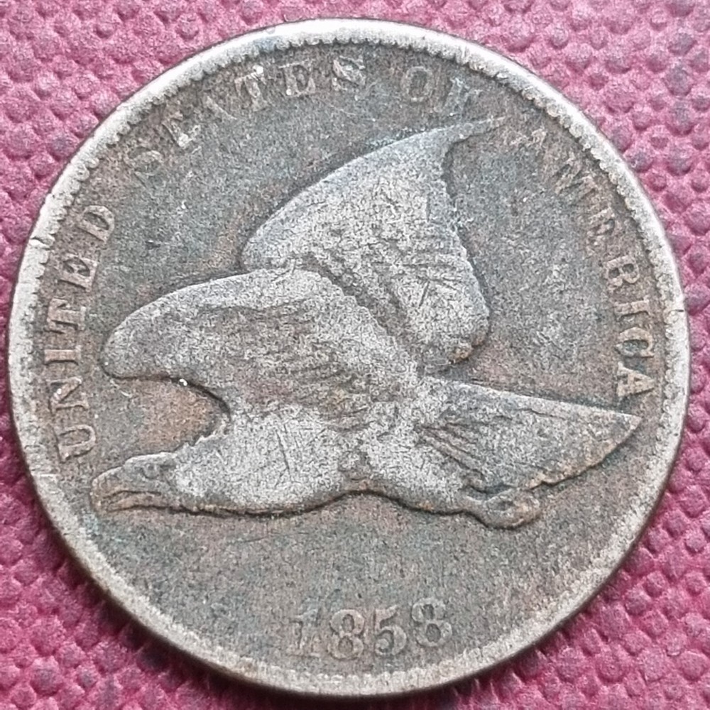 1858 Flying Eagle Cent 1c Better Grade #84327