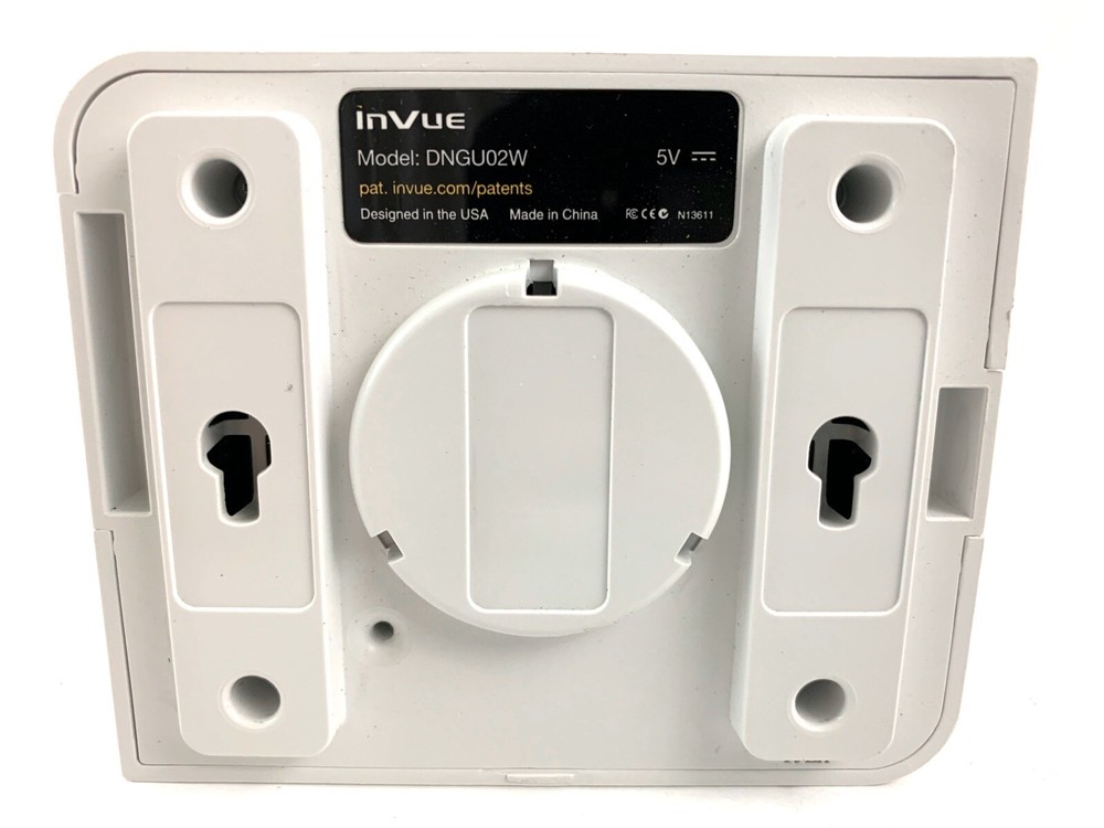 InVue Alarm Unit - White DNGU02W 5v Working / Used -