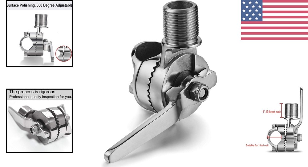 Professional Marine Antenna Mount with Adjustable Angles - Superior Durability